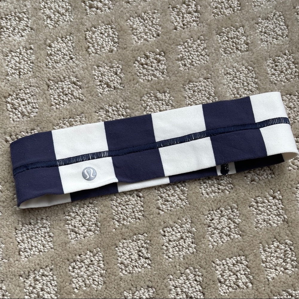 Lulu Headband - Navy/white